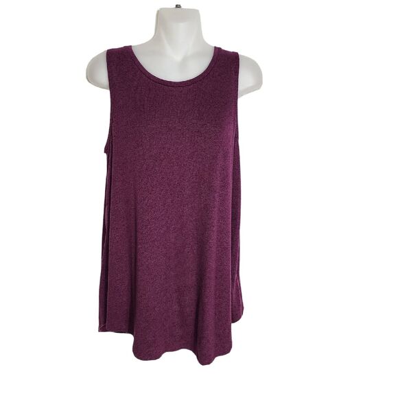 Old Navy Womens Tank Top Small Purple Swing Soft Tunic Sleeveless Rayon Stretch - Picture 1 of 8